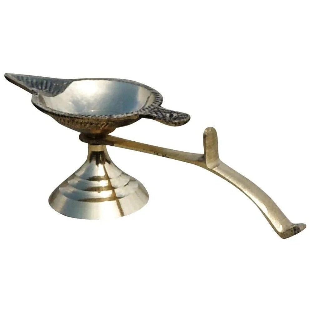 Brass Ek Batti Arti No. 2 for Daily Pooja and Temple Use
