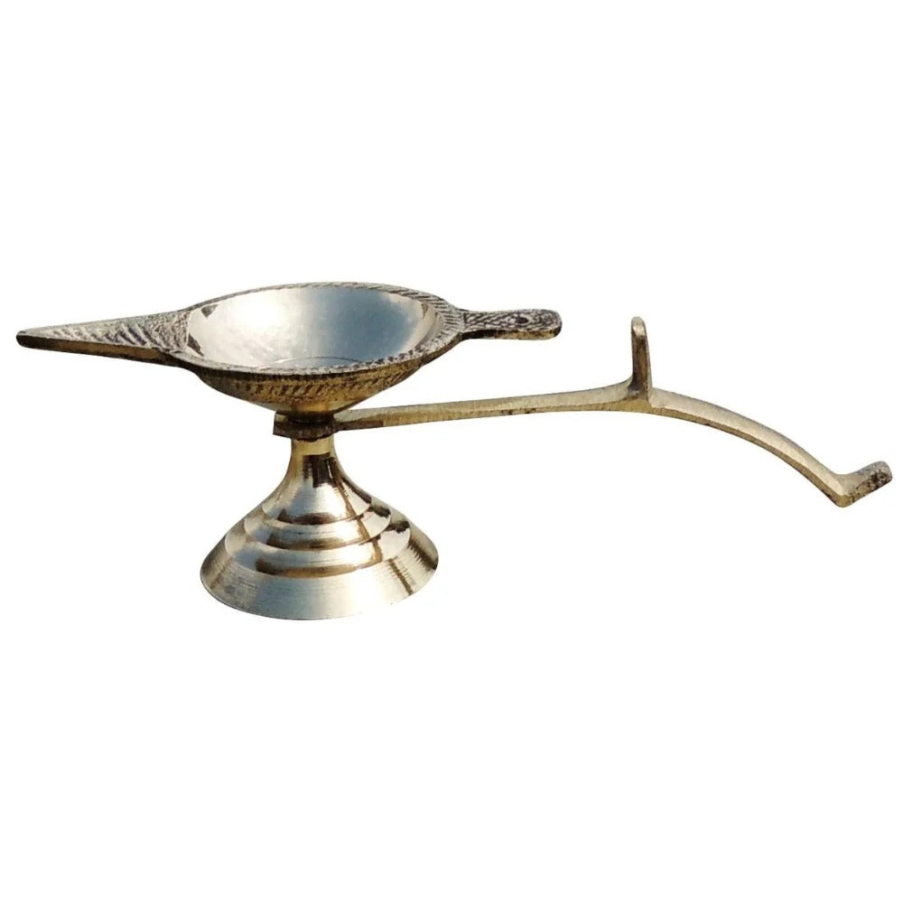 Brass Ek Batti Arti No. 2 for Daily Pooja and Temple Use
