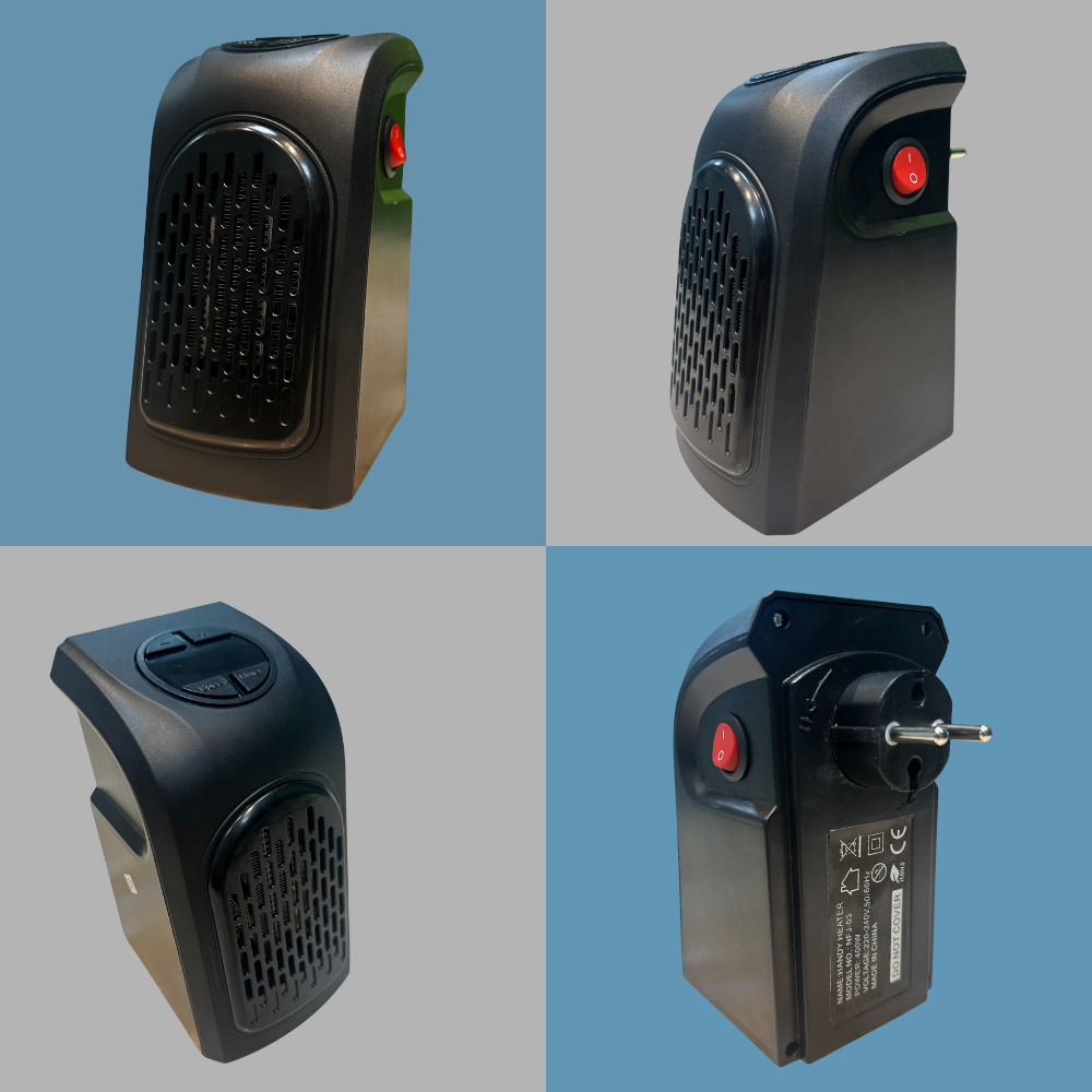 Anyage ACT Small Electric Handy Room Heater Compact Plug-in Wall Outlet Space Heater 400W
