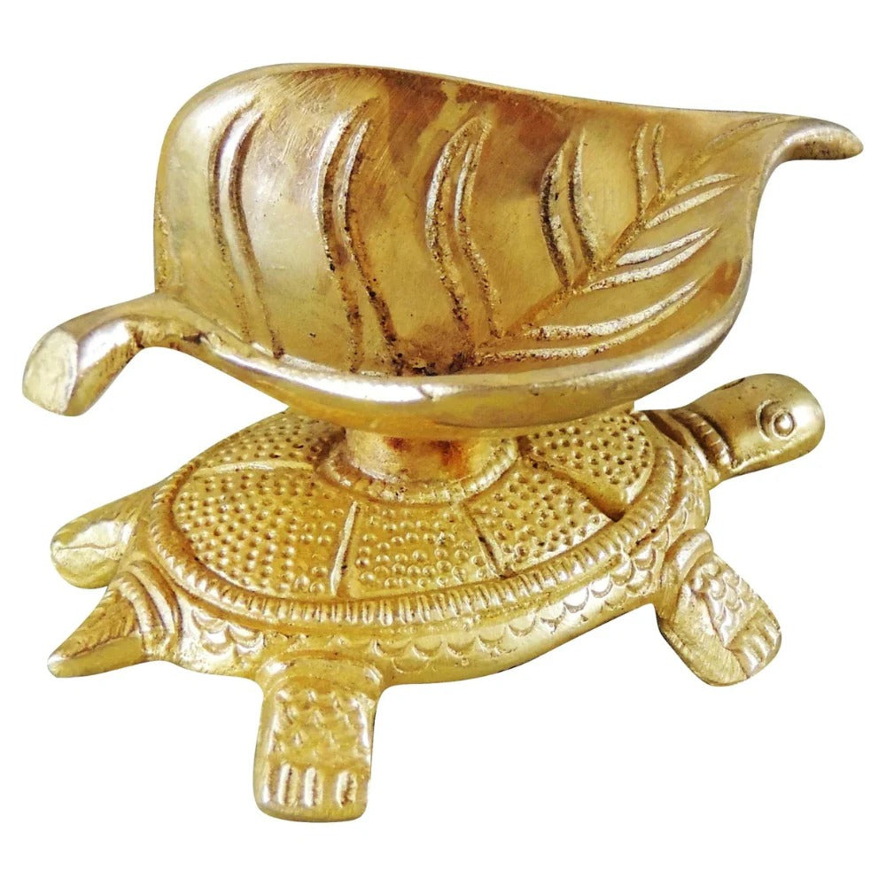Brass Decorative Tortoise Deepak - Auspicious Oil Lamp for Prosperity and Positivity