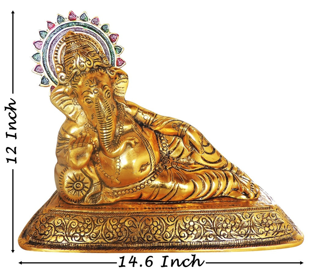 Aluminium Showpiece Masand Ganesh Statue