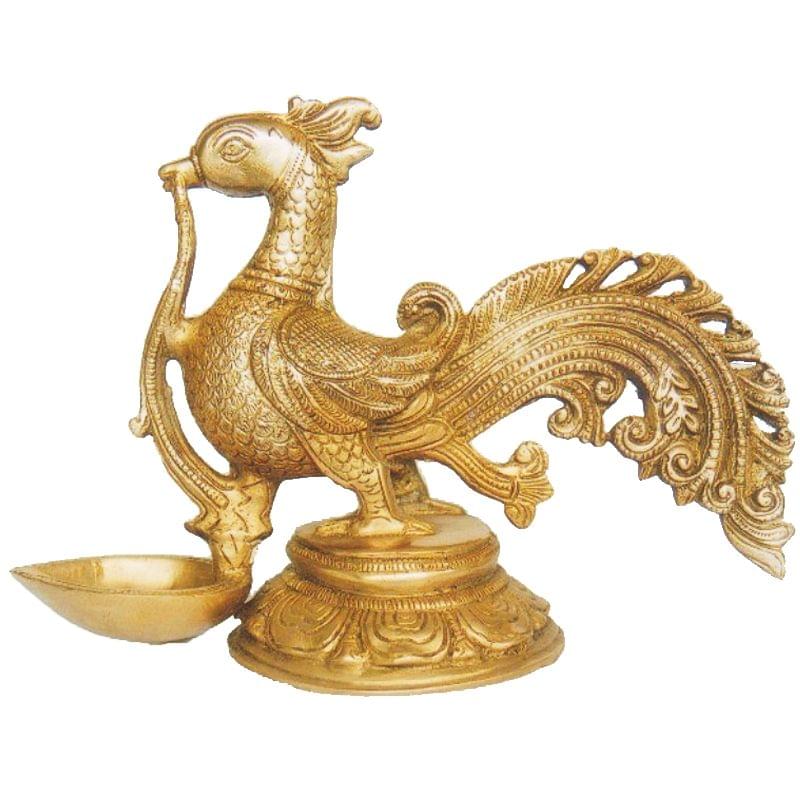 Brass Cock (Murga) Oil Lamp Deepak