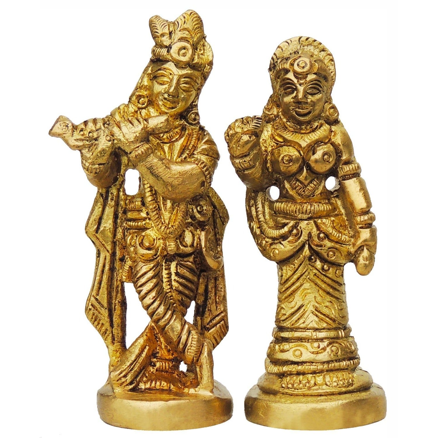 Radha Krishna Brass Idol