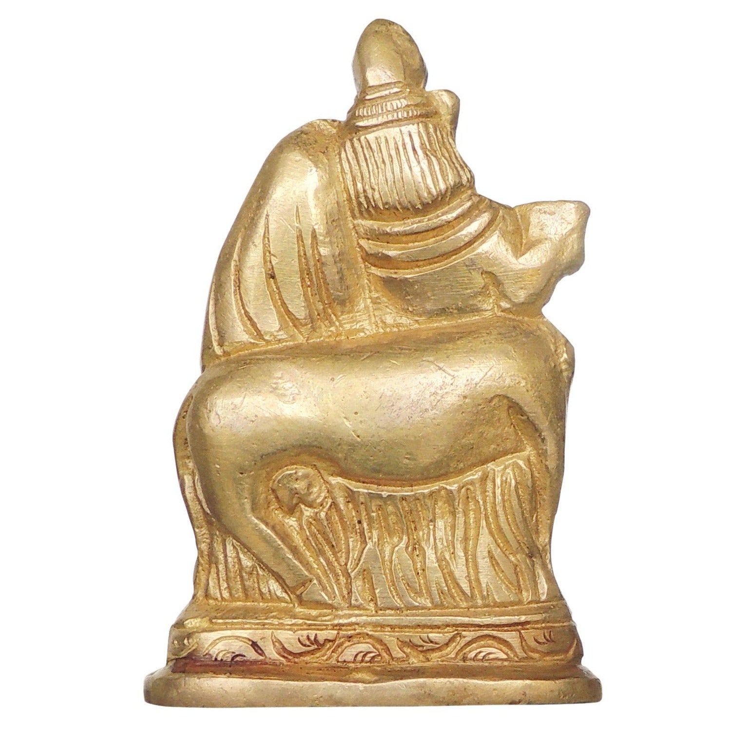 Brass Radha Krishna Cow- Brass Idol