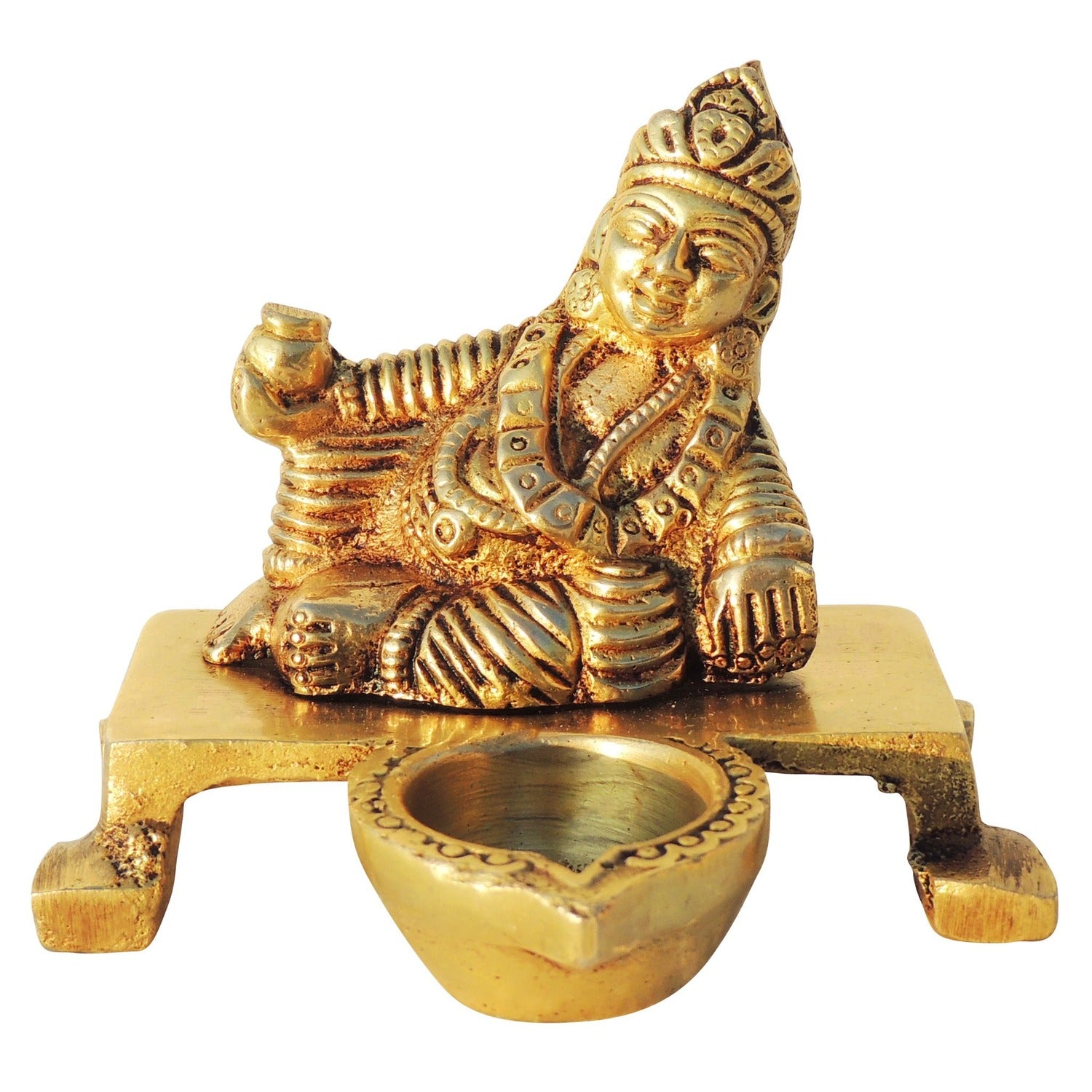 Kuber Ji With Deepak Brass Idol