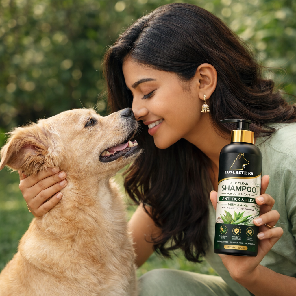 Concrete K9 Anti-Tick &amp; Flea Shampoo (Neem &amp; Aloe) | 200ml