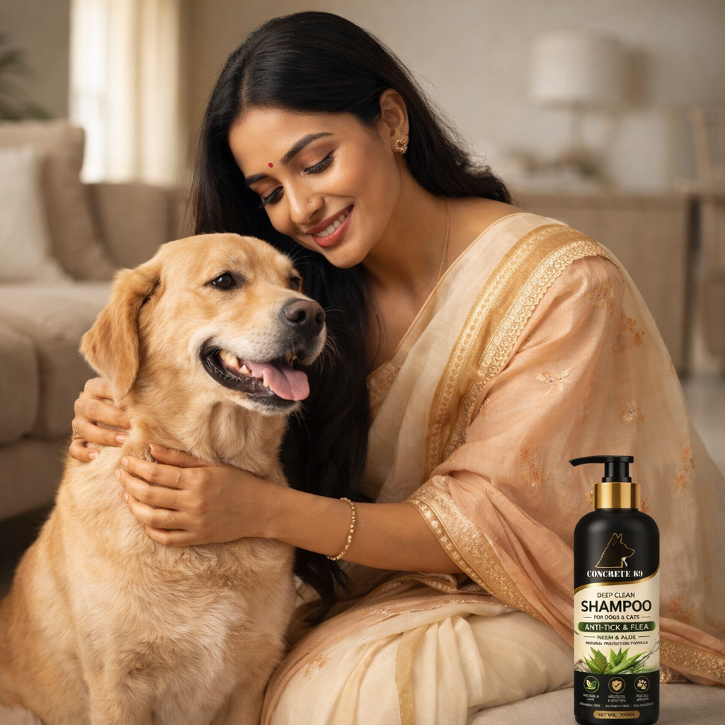 Concrete K9 Anti-Tick &amp; Flea Shampoo (Neem &amp; Aloe) | 200ml