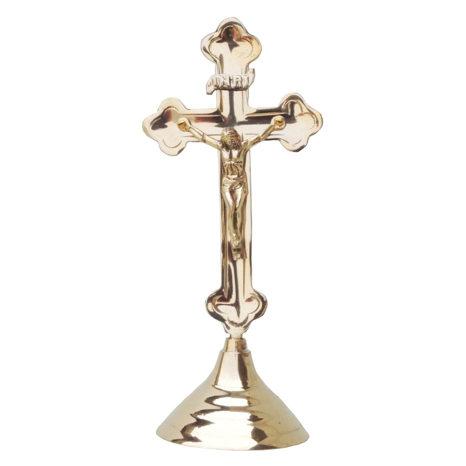 Jesus On Cross Brass Idol