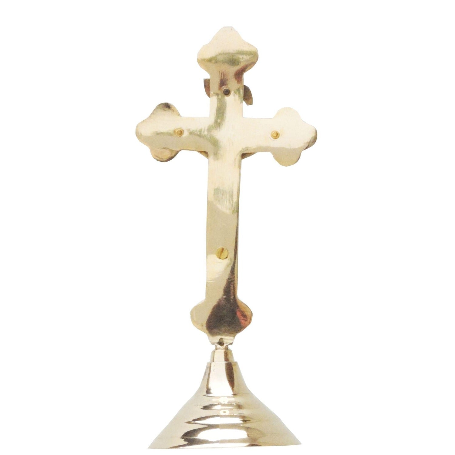 Jesus On Cross Brass Idol