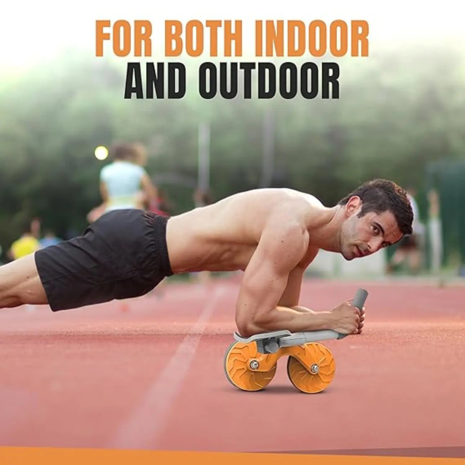 Anyage Automatic Ab Roller Wheel with Elbow Support and Timer – Premium Core Trainer