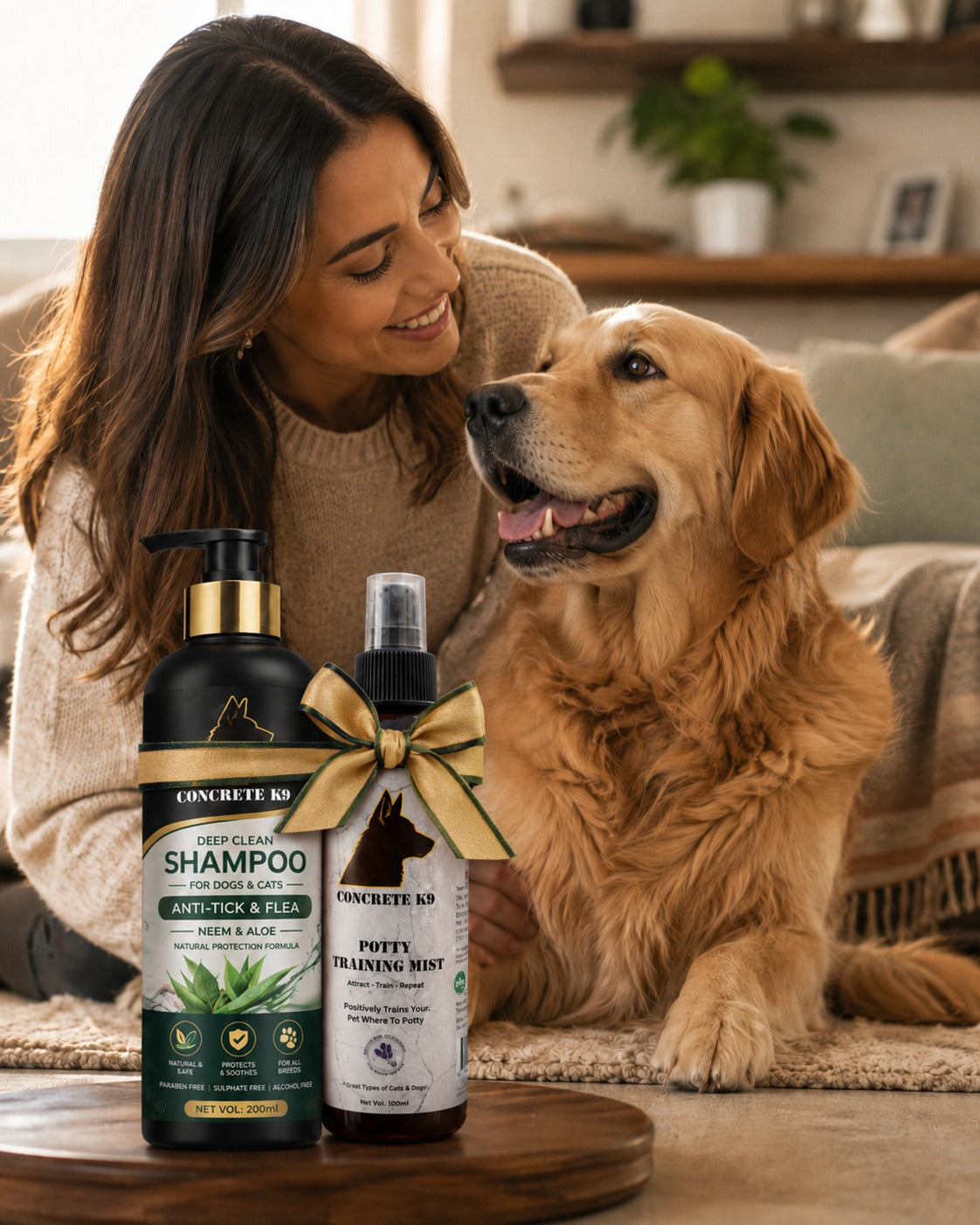 Complete Dog Care Combo – Potty Training Spray + Anti-Tick Shampoo