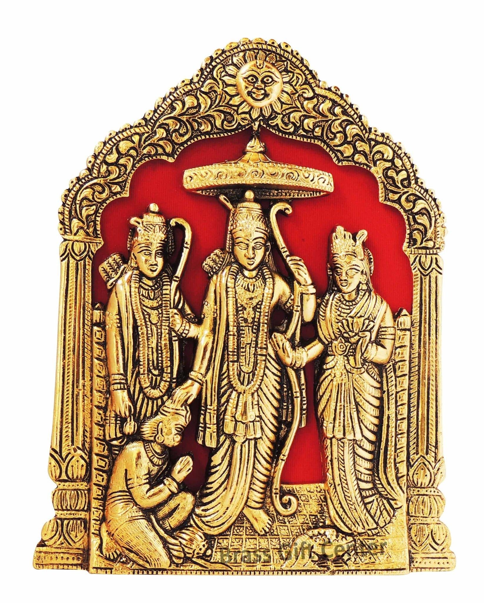 Aluminium Wall Hanging Showpiece Ramdarbar for Home Temple and Spiritual Decor