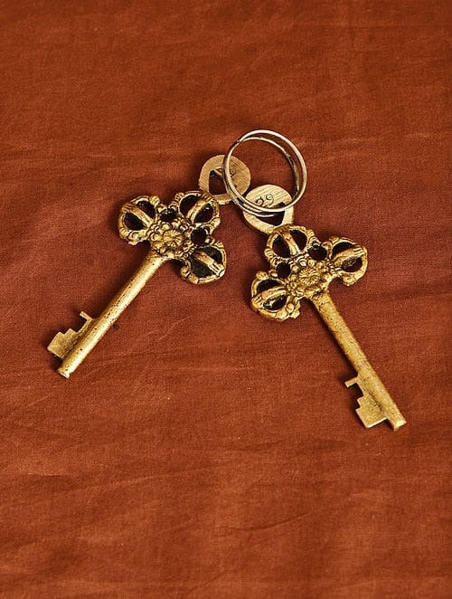 Brass Owl Shape Lock - Antique Working Showpiece for Home Decor