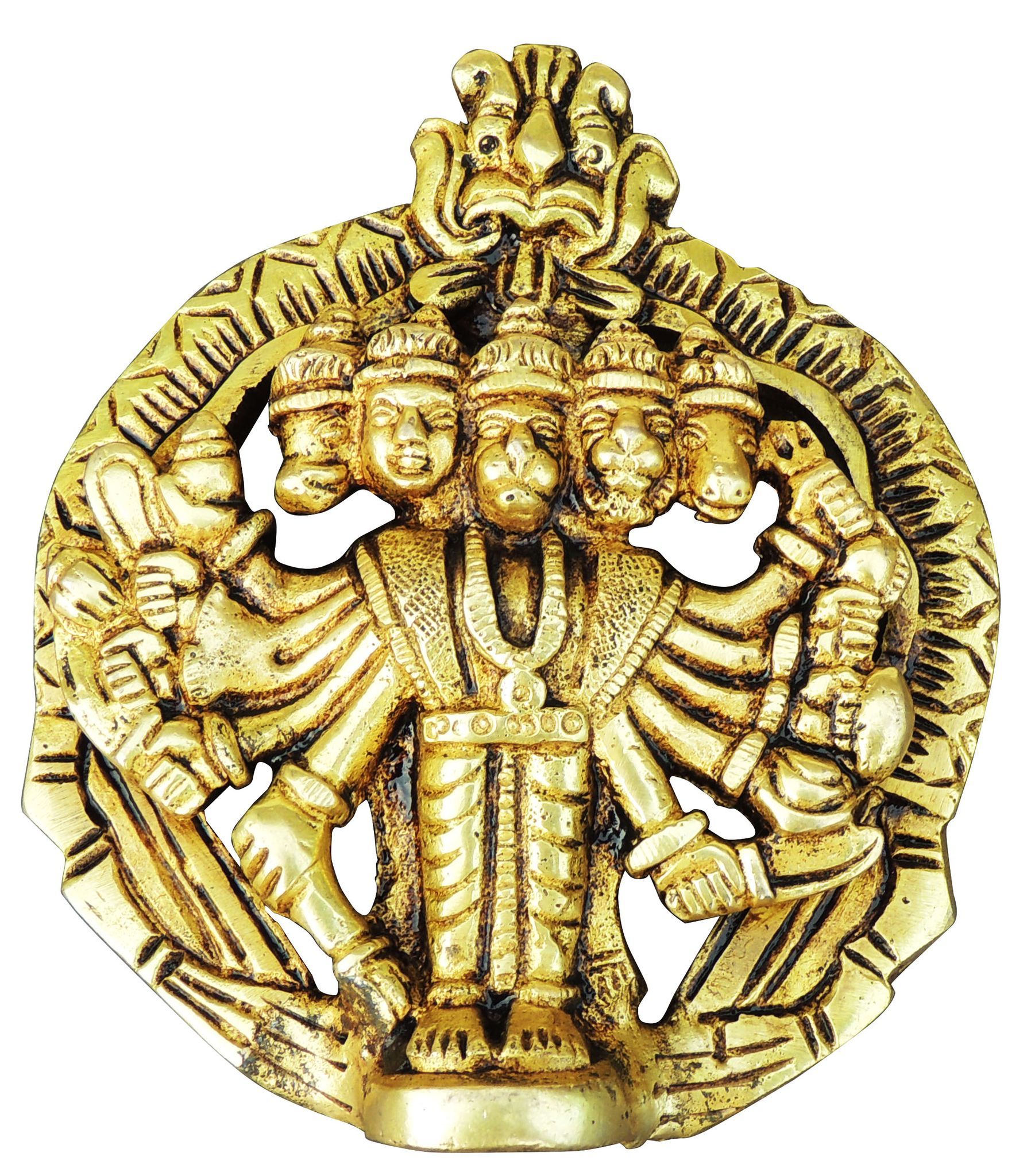 Panchmukhi Hanuman Brass Idol