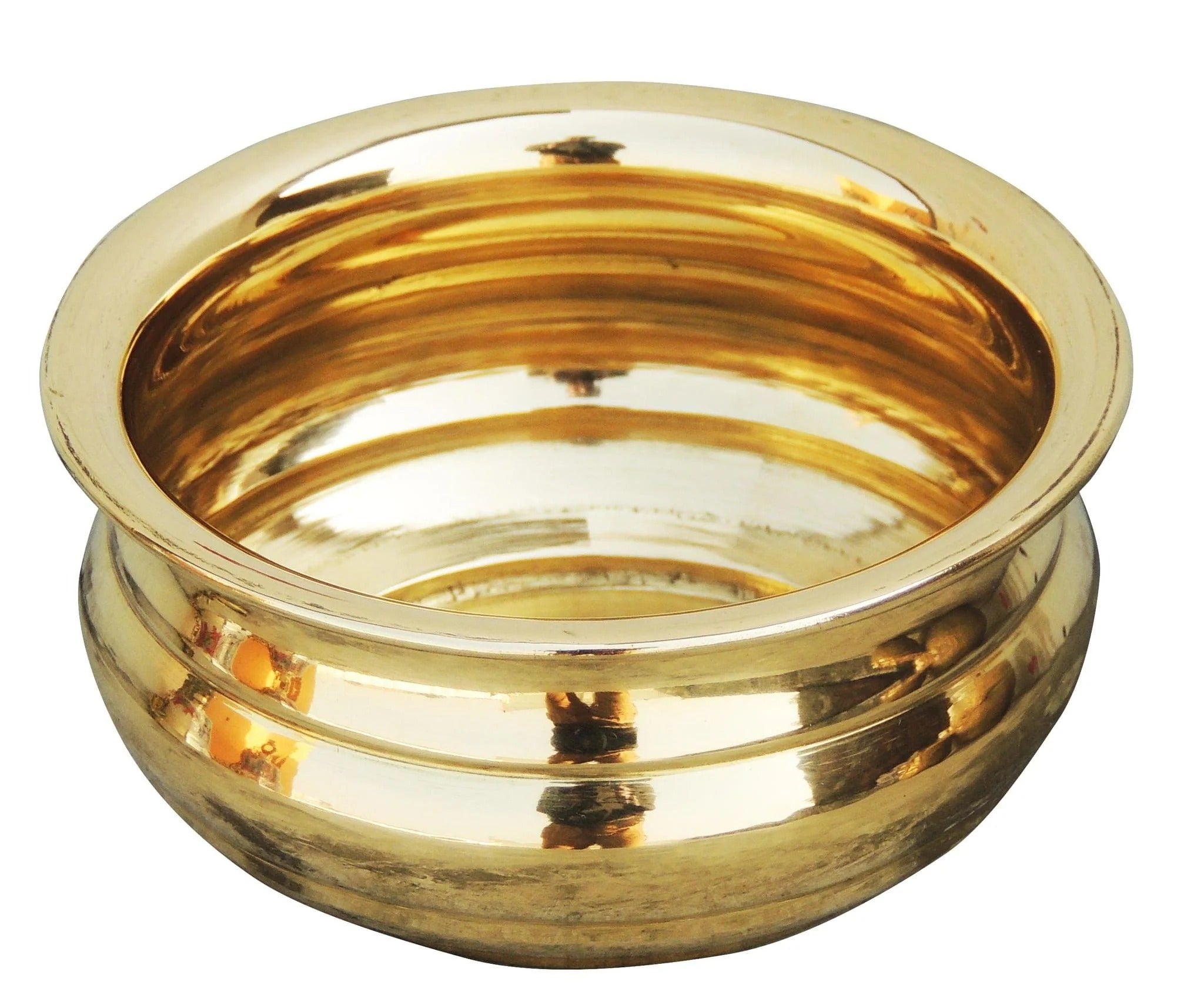 Brass Urli 250 ML (4 Inch) - Handcrafted Decorative Bowl for Home and Festive Decor