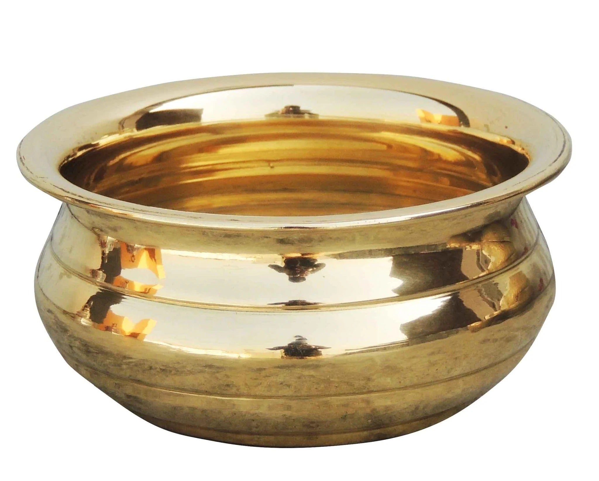 Brass Urli 250 ML (4 Inch) - Handcrafted Decorative Bowl for Home and Festive Decor