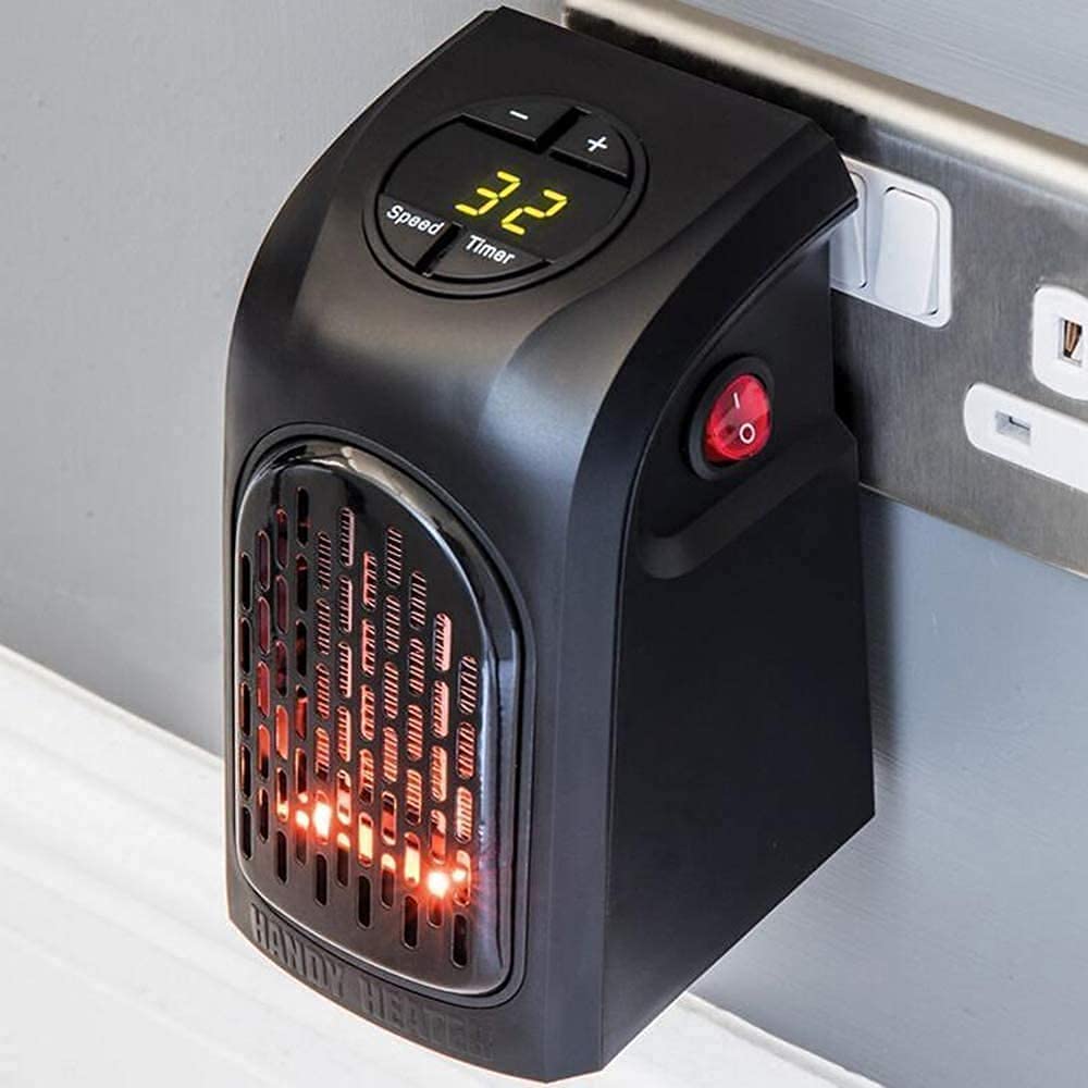 Anyage ACT Small Electric Handy Room Heater Compact Plug-in Wall Outlet Space Heater 400W