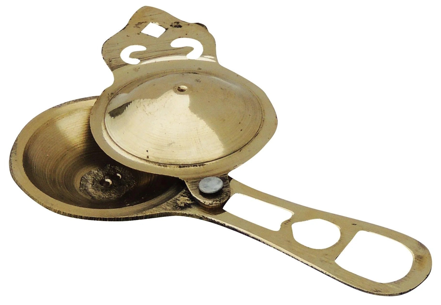 Brass Kajrota Kajal Dani No. 3 - Handcrafted Traditional Kohl Storage Box
