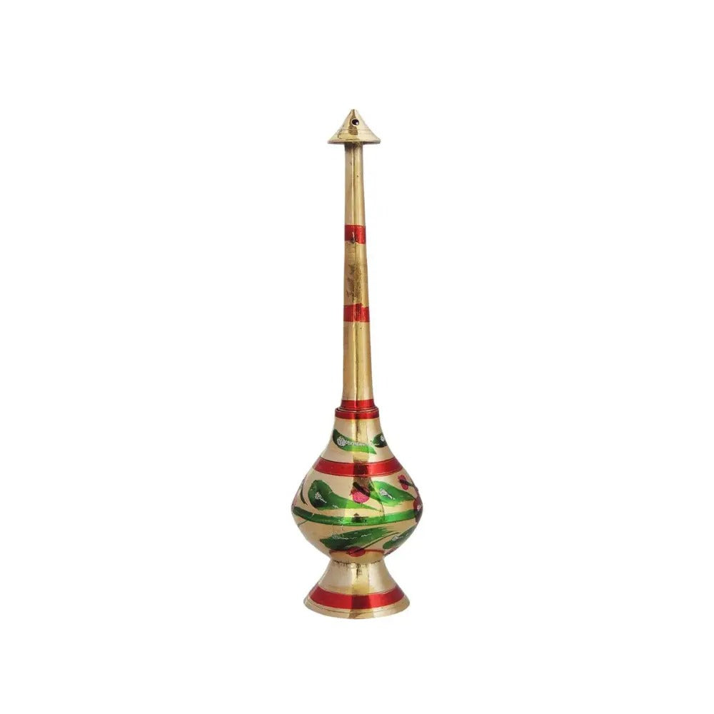 Brass Gulab Pash Set of 2 - Handcrafted Rosewater Sprinklers for Traditional Use